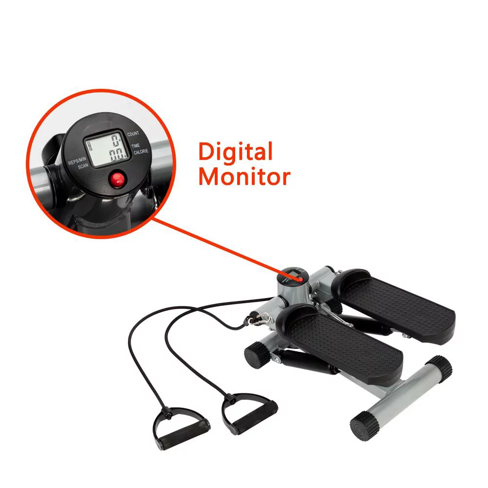 Ktaxon Air Climber Stair Stepper Exerciser Machine, Aerobic Fitness Step Cardio Equipment, with Resistance Bands, Home Gym Use