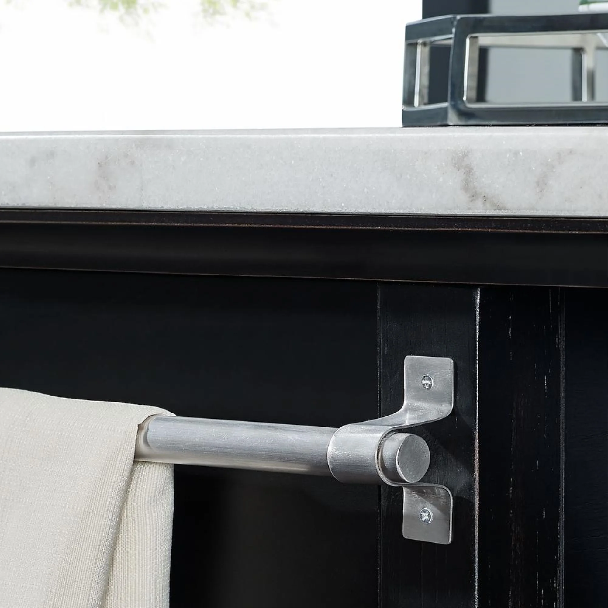 Steve Silver Aspen Ebony Finished Wood Kitchen Island