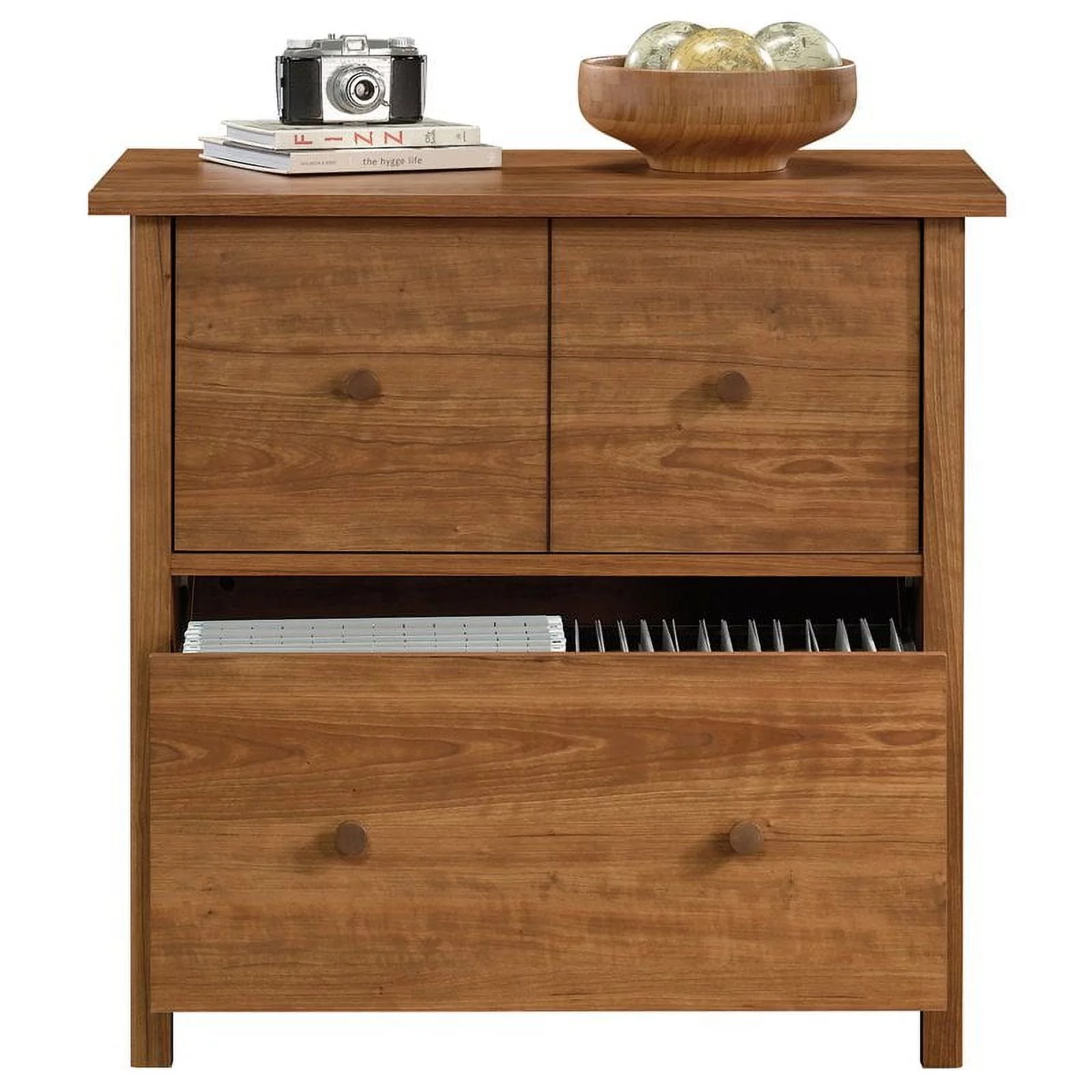 Sauder Union Plain Lateral File, Prairie Cherry Finish