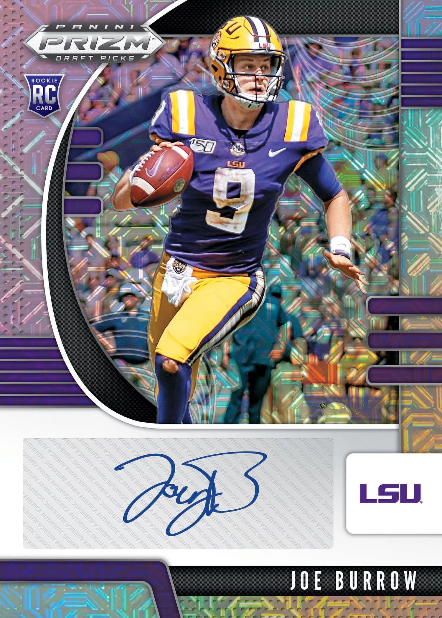 2020 Panini Prizm Draft Picks Collegiate Football NFL Trading Cards Mega Box- 30 Cards | 4 Exclusive Parallels