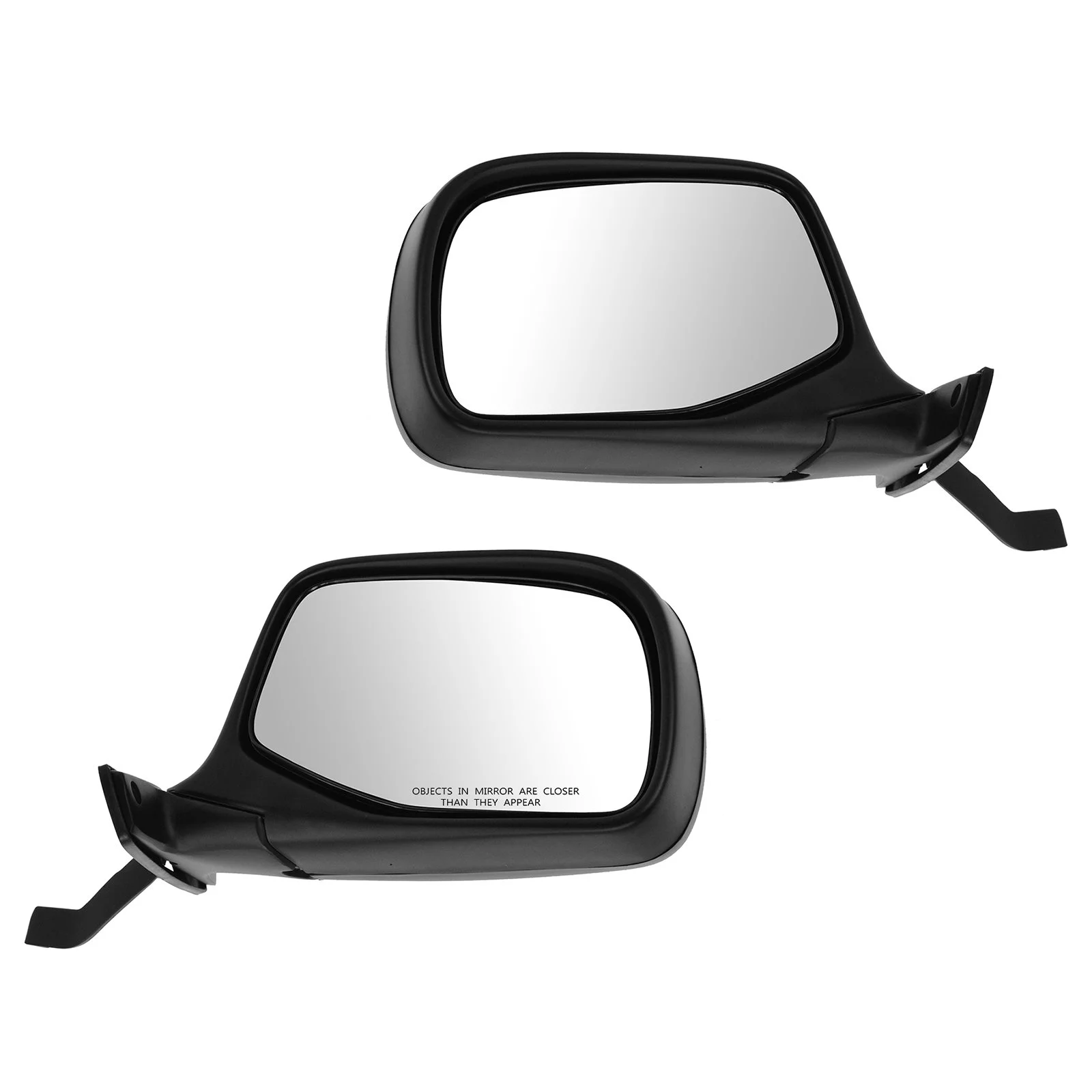 TRQ Black Manual Mirrors Pair of 2 for Bronco Pickup Truck F150 F250 F350 F450 MRA09128 Fits select: 1992-1996 FORD F150, 1992-1997 FORD F350