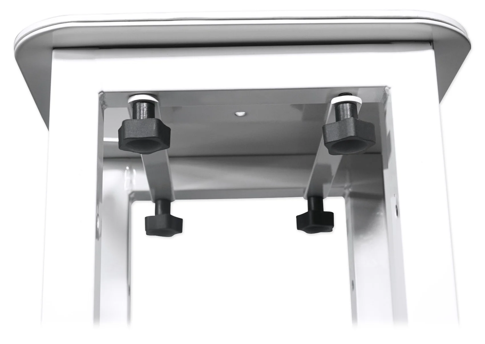 (2) Rockville Totem Style Speaker Stands+Black+White Scrims+Facade+Par Lights