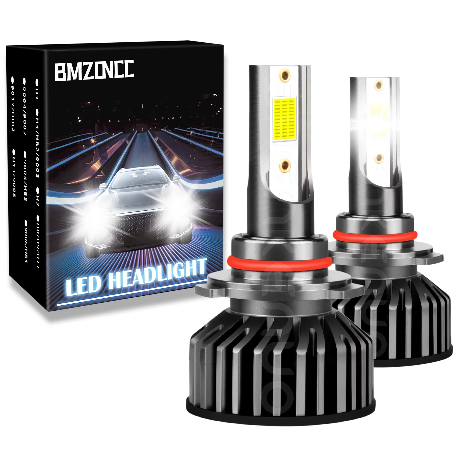 2pc 9005 HB3 LED Headlight Conversion Bulbs Kit 6000K for Kia Optima Forte 2017 2018