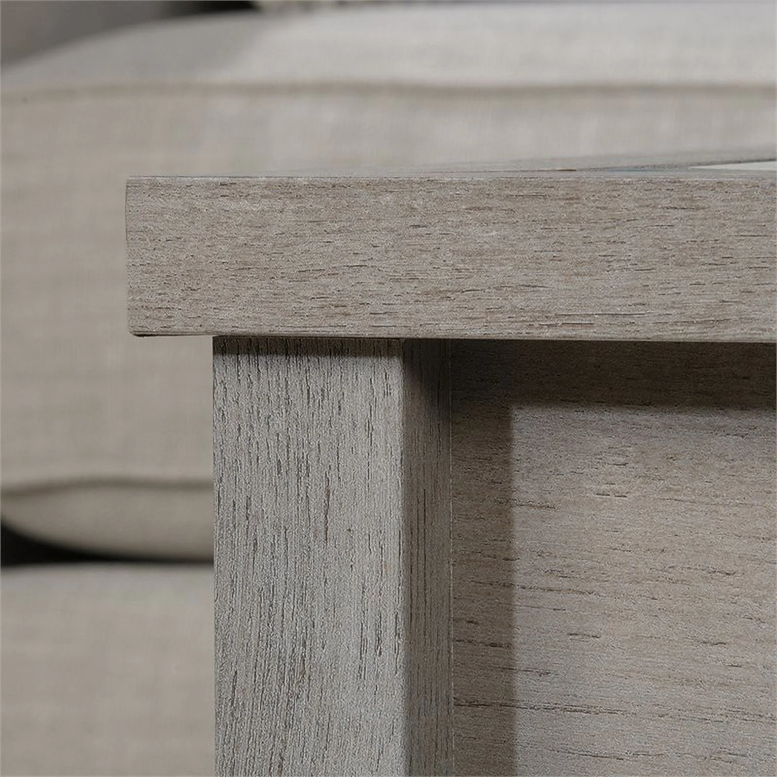 Home Square 2 Piece Furniture Set with 3-Shelf Bookcase and Coffee Table