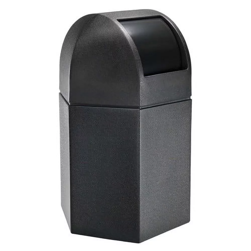 Commercial Zone Products PolyTec Series 45gal Hex Waste Container Gray (737203)
