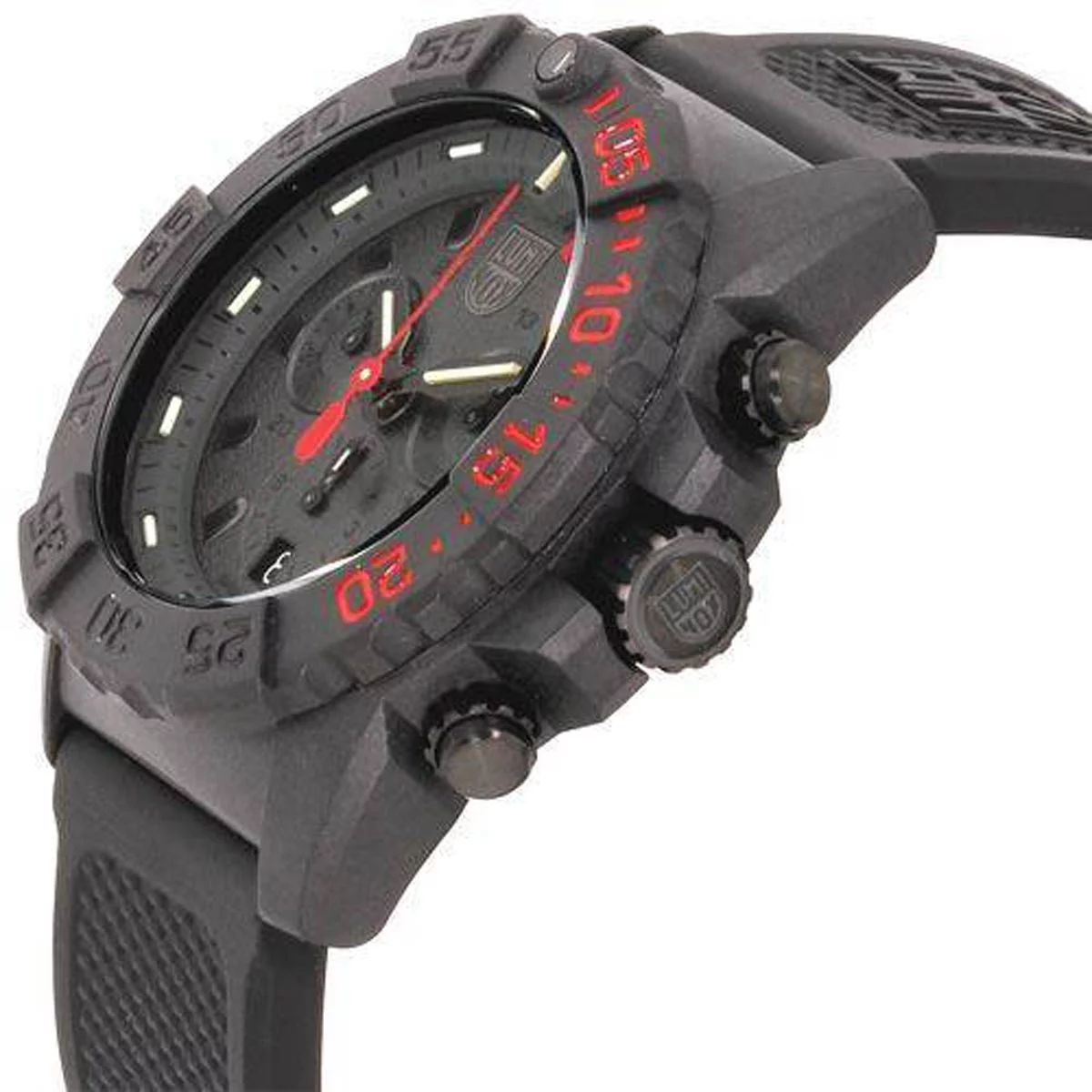 Luminox 3581.EY Men's Navy Seal Chronograph Black Strap Watch