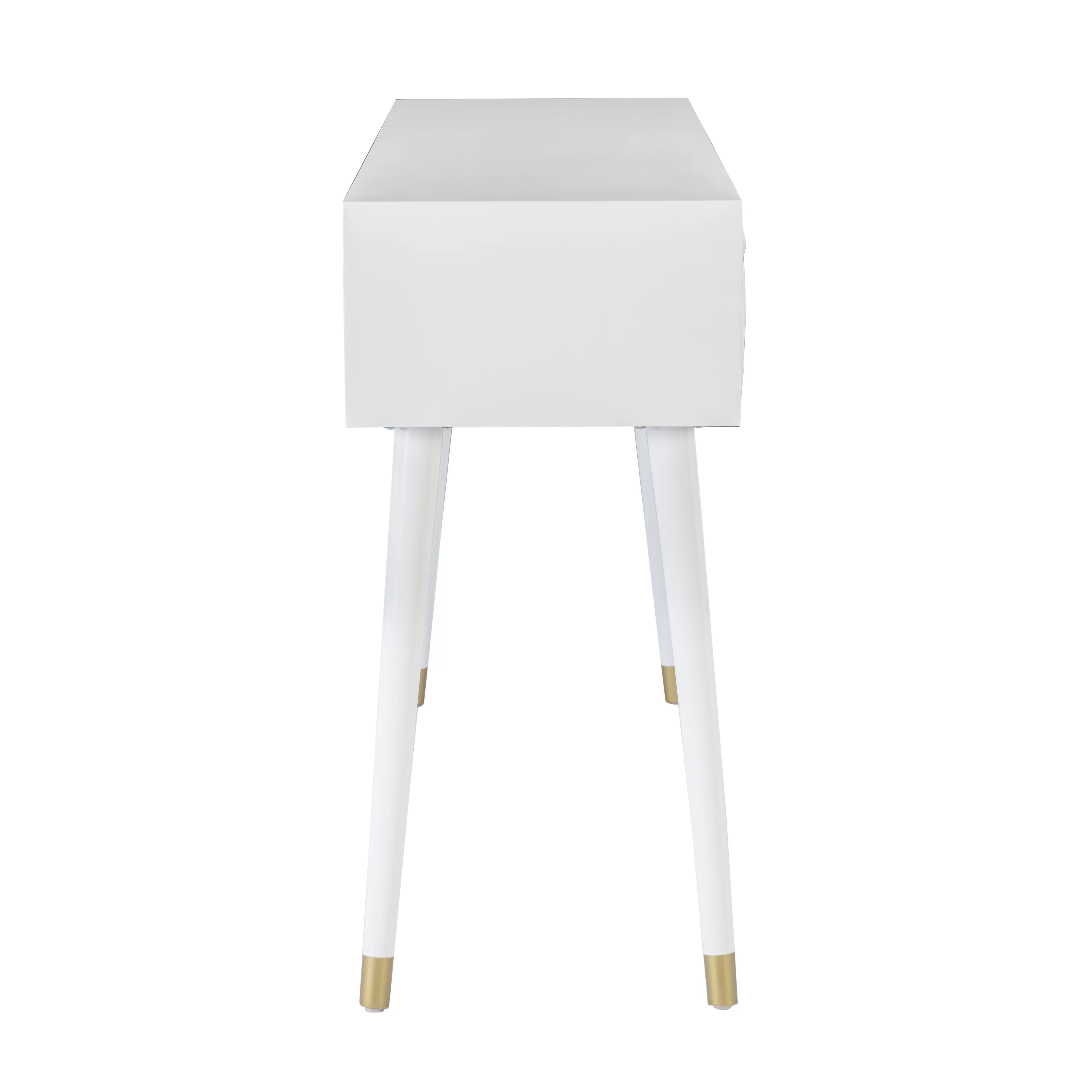 Linon Gemma 2-Drawer Console Table, White