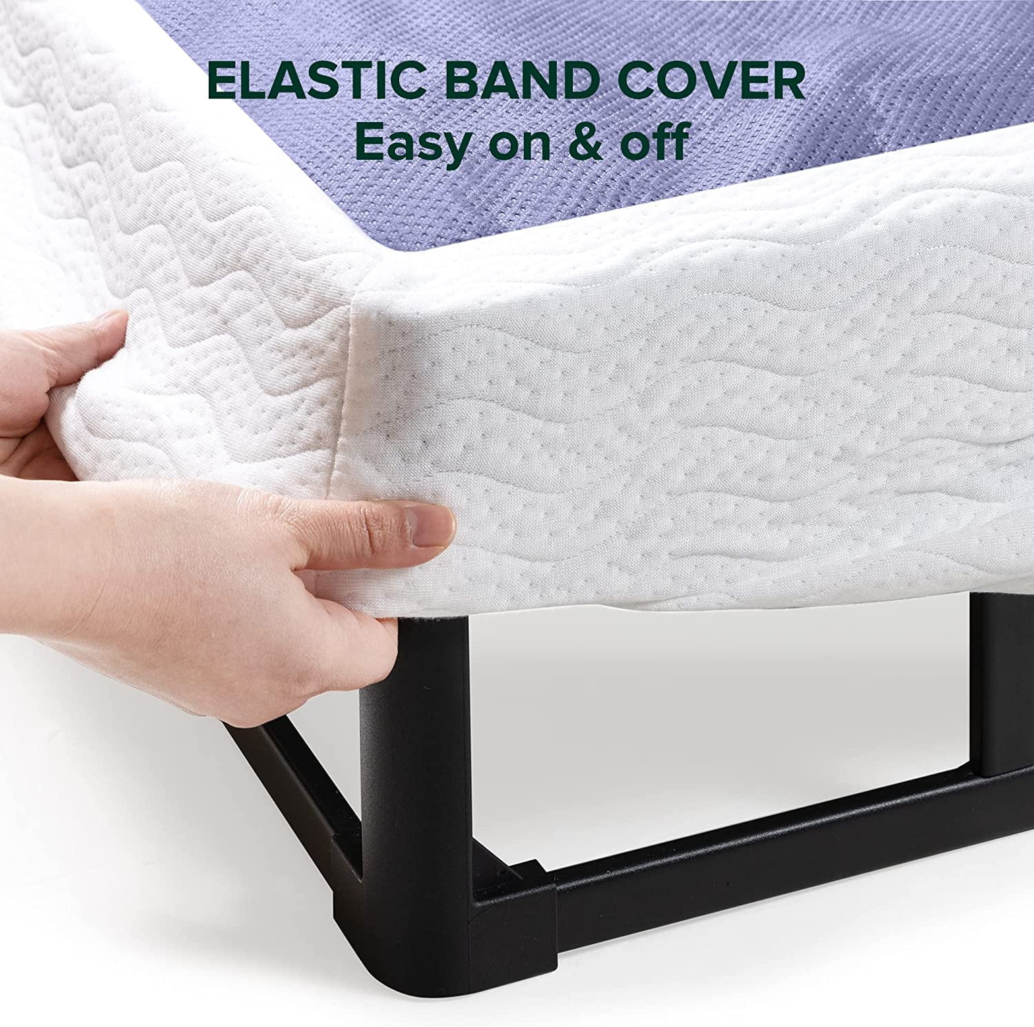 OUWI 7 Inch Metal Smart Box Spring with Quick Assembly / Mattress Foundation / Strong Metal Frame / Easy Assembly, Queen