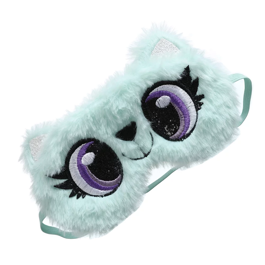NUOLUX  Eye Cover Eye Plush Blindfold Sleepingmasks Cover Night Sleeping Eyeshades Adjustable Funny Shademan Toddler Kid Baby