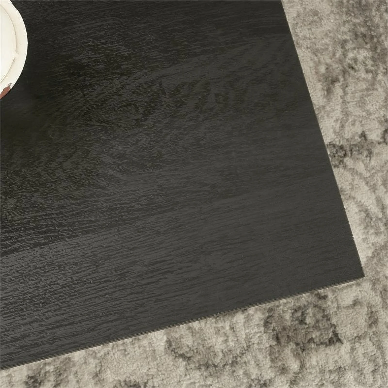 Pemberly Row Trail Wooden Lift Top Coffee Table in Raven Oak