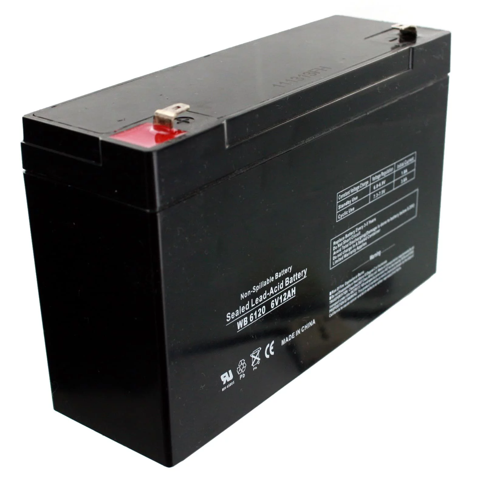 New 6pc 6V 12Ah SLA Battery Recharge F1 Term Powerwheel Compatible with UB6120