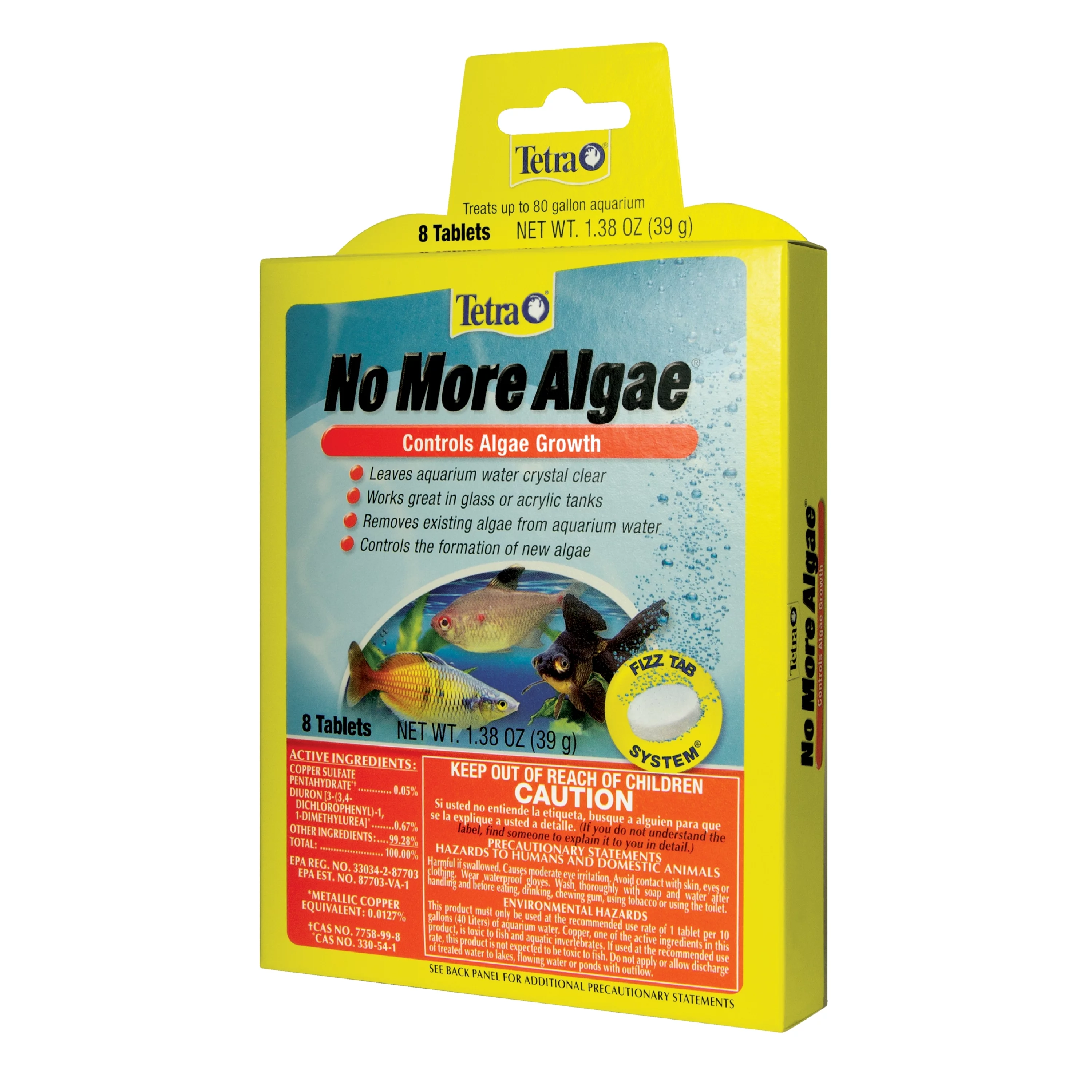 Tetra No More Algae Tablets 8 Count, Controls Algae in Aquariums
