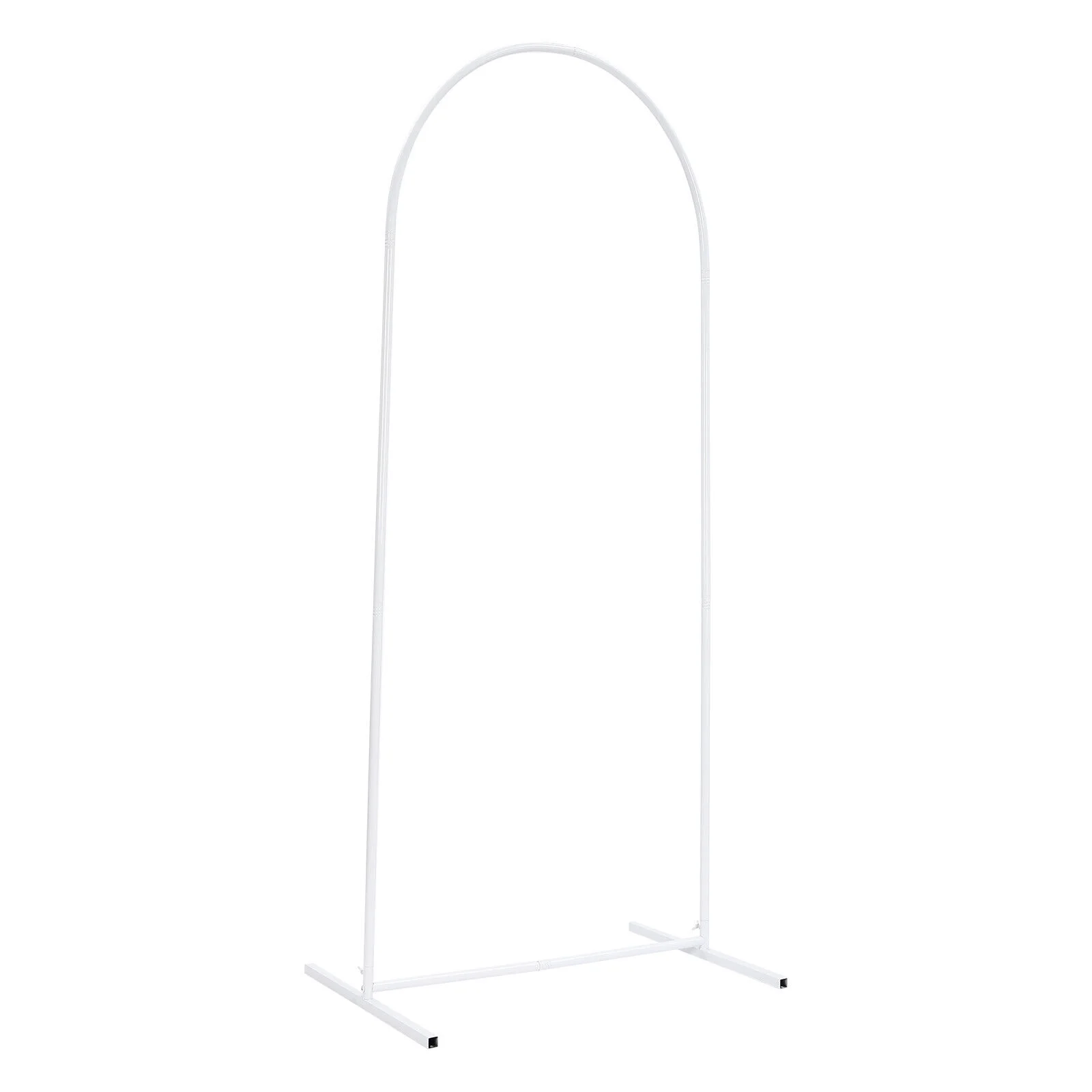 6ft Beige Wedding Arch Backdrop Stand Gold White Metal Arch Backdrop Stand 180cm