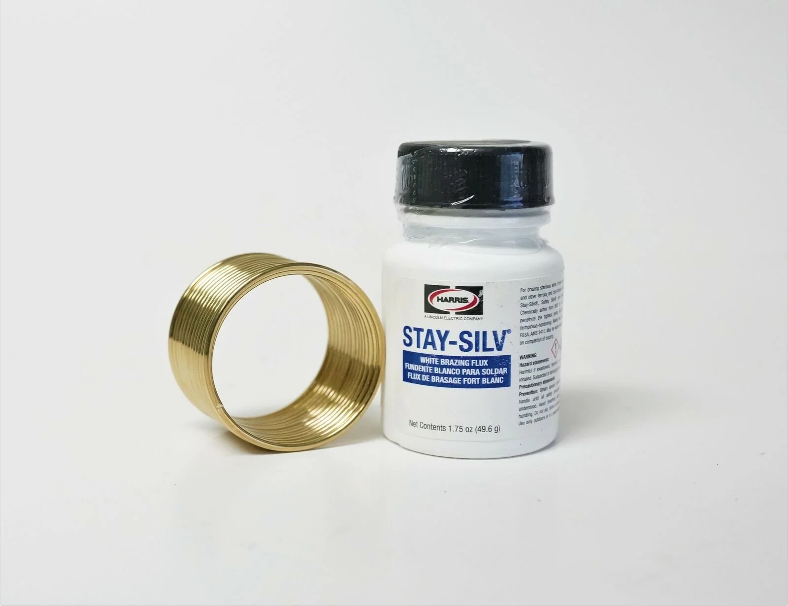 45KPOP Harris Safety-Silv 45 45% Silver Solder Brazing Alloy 1 Troy Ounce w/Flux