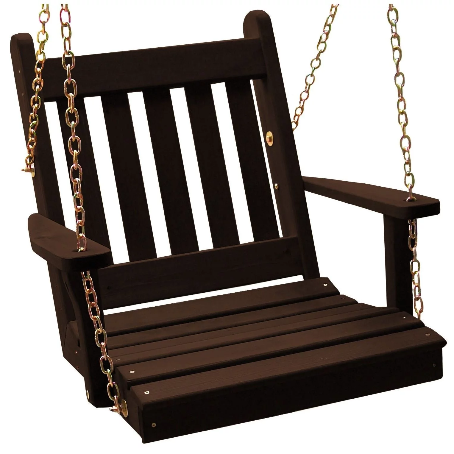 Kunkle Holdings, LLC Pine 2' Traditional English Chair Swing Cedar Stain