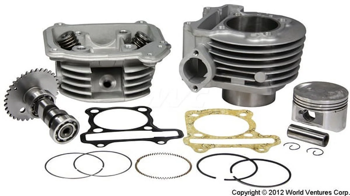 Cylinder and Head 61mm Alloy Big Bore Kit -  for GY6 150cc Scooters