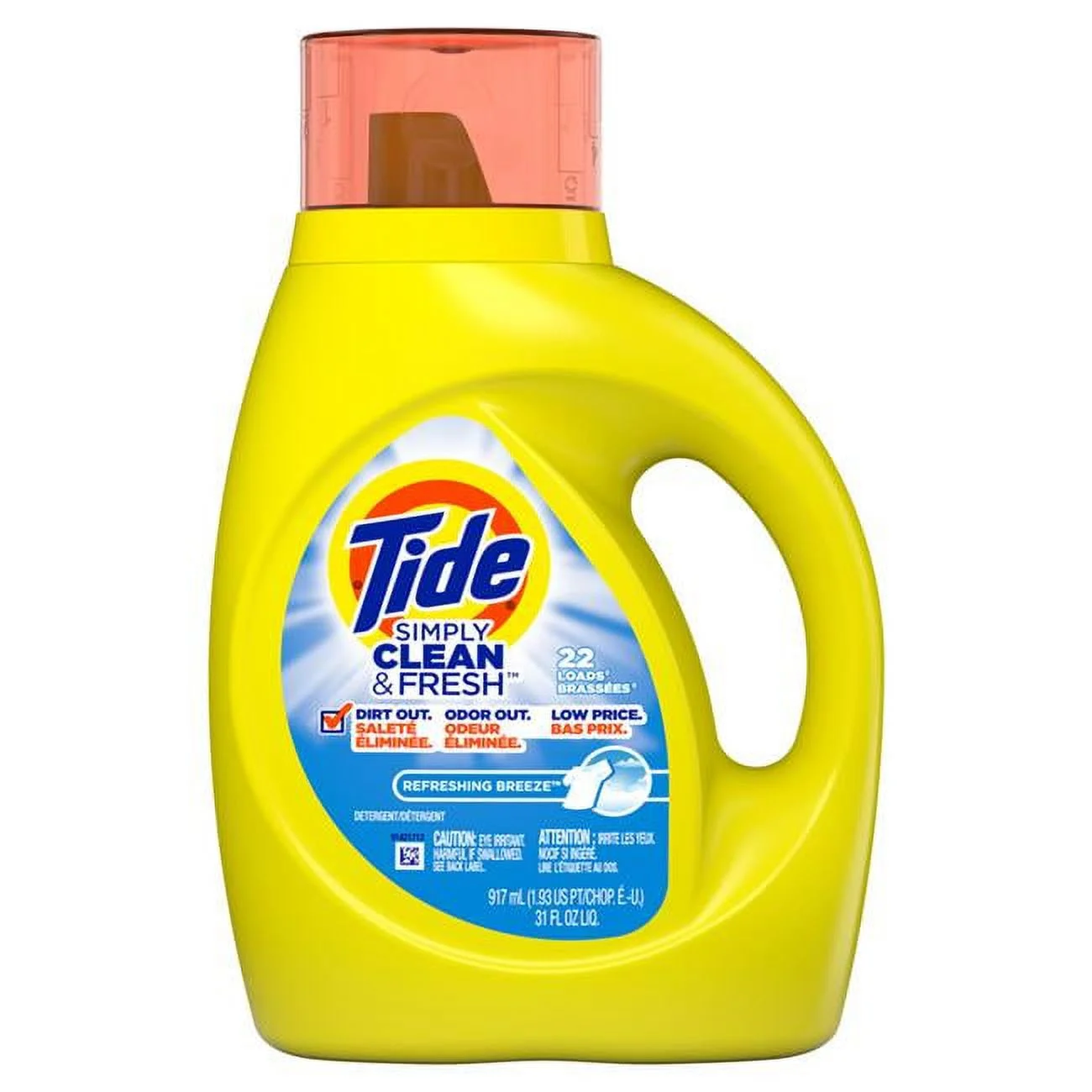 Tide  31 oz Simply Clean & Fresh Refreshing Breeze Scent Laundry Detergent Liquid - Pack of 6