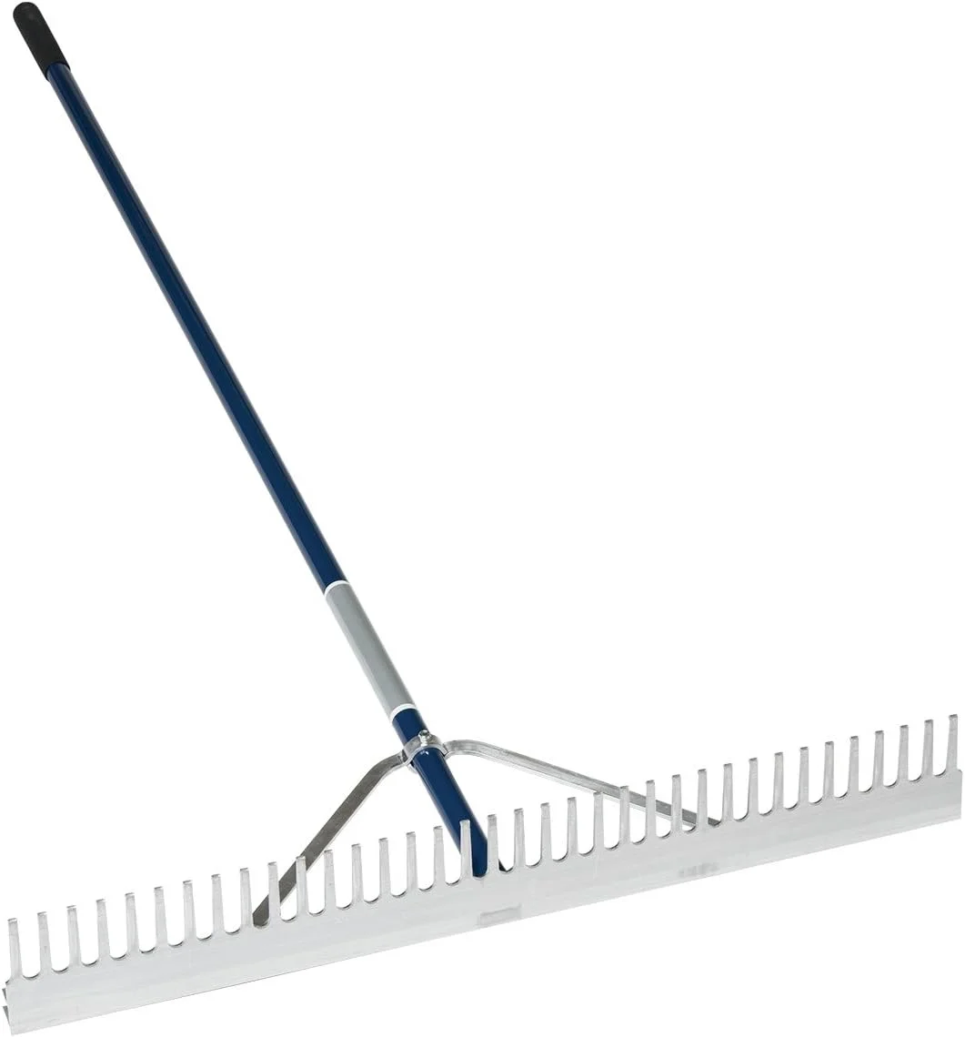 Midwest 10036 Aluminum Landscape Rake, 36-Inch , Blue