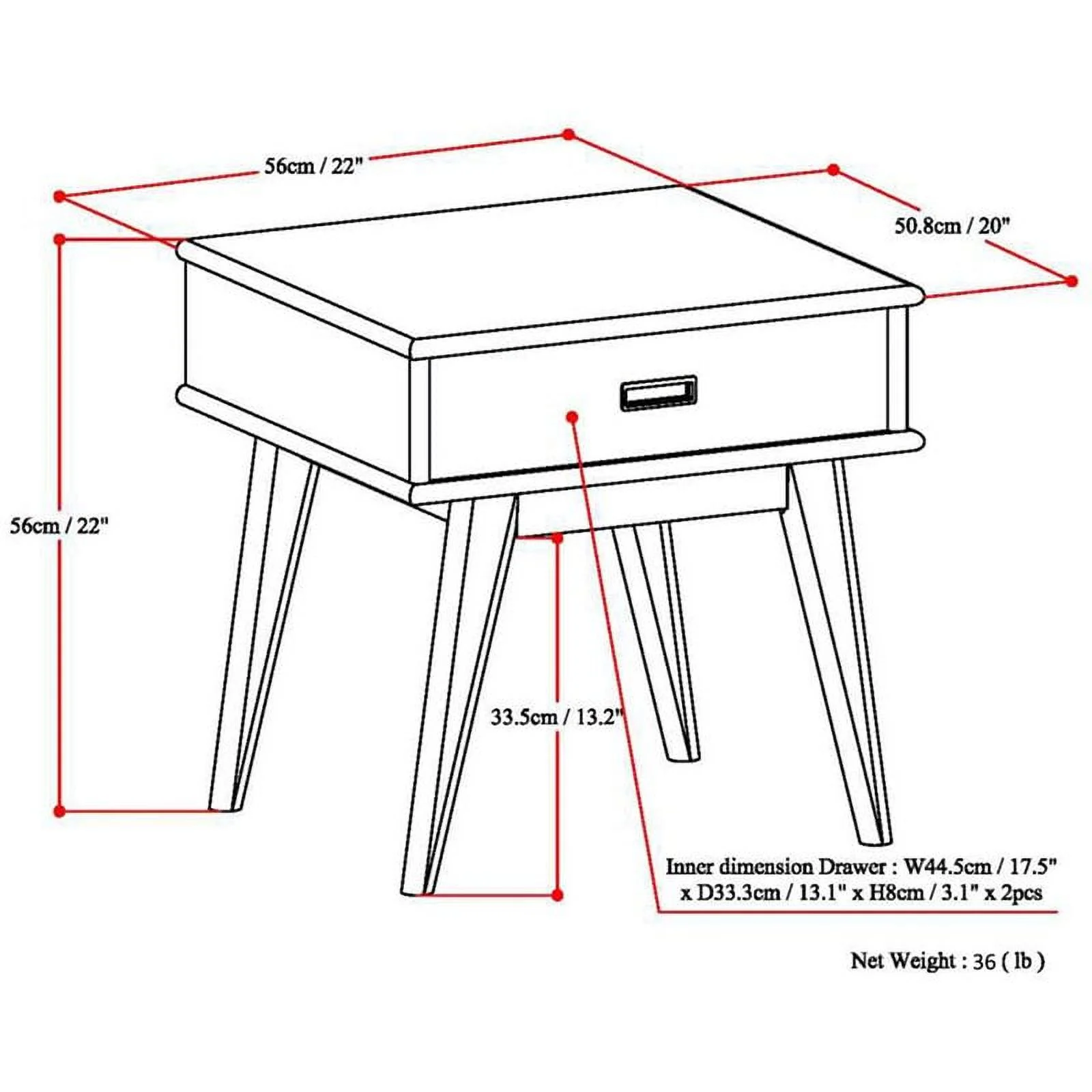 Home Square 2-Piece 22 