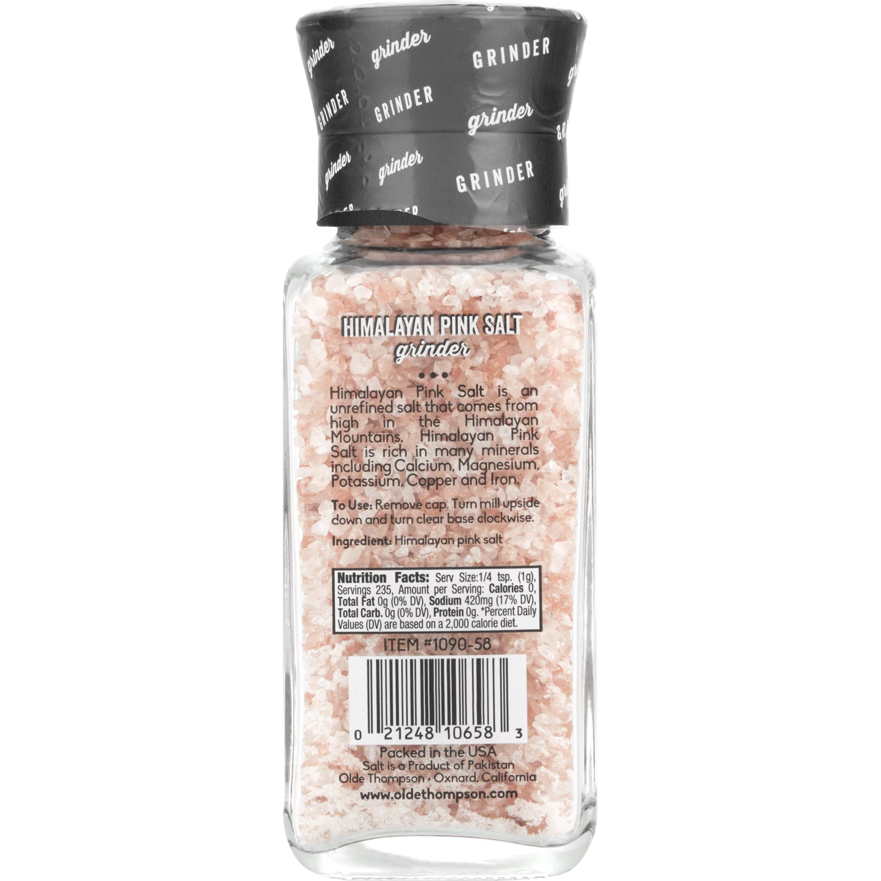 Olde Thompson Himalayan Pink Salt, 8.3 OZ