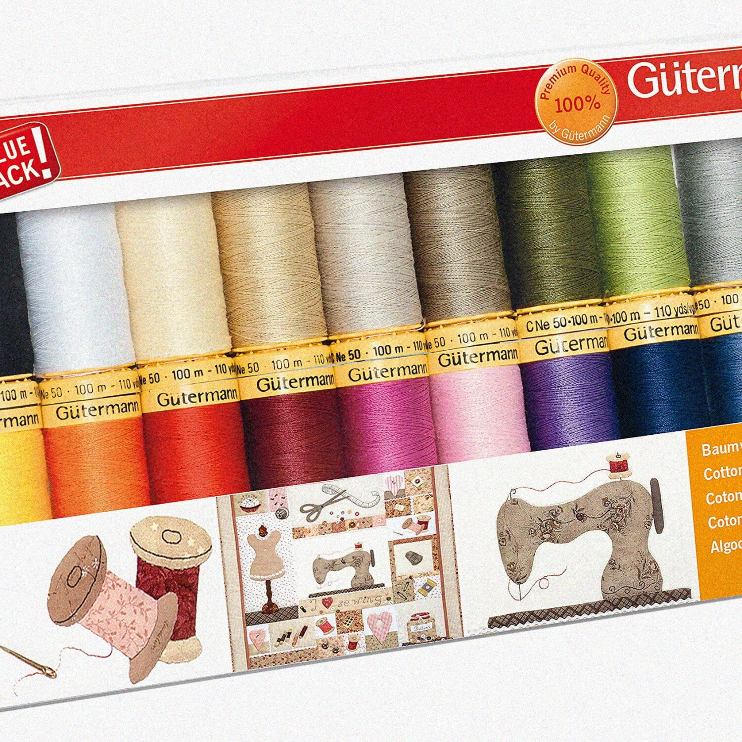 RainbowStitch Threads: 100m Multi-Color Set