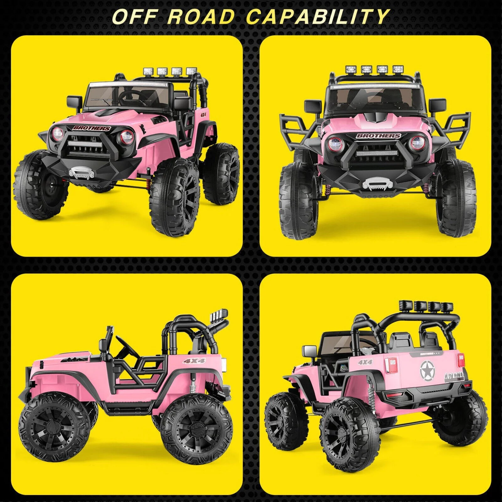 2-Seater 24V Electric Ride-On Truck with Bluetooth and Remote Control - 400W Power