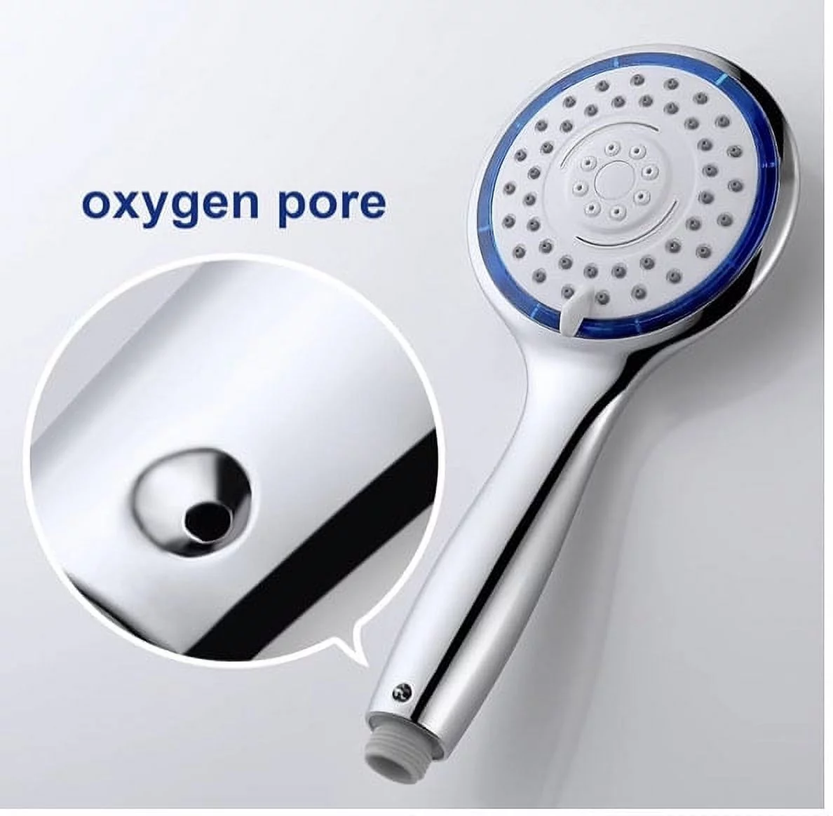 5-Setting High Pressure SPA Water Saving Shower Head with Handheld and Hose, Air-Turbo, High Anti-Clog Nozzles, Chrome