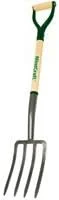 MINTCRAFT 33284 34619 4-Tine Wooden Handle Spading Fork