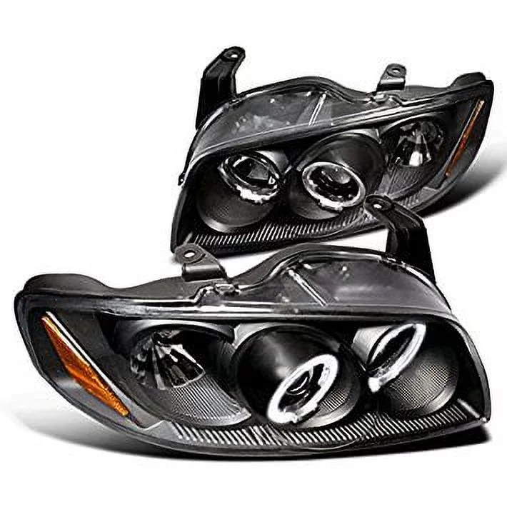 Spec-D Tuning 2LHP-SEN04JM-TM Nissan Sentra Black Halo Led Projector Headlights Jdm