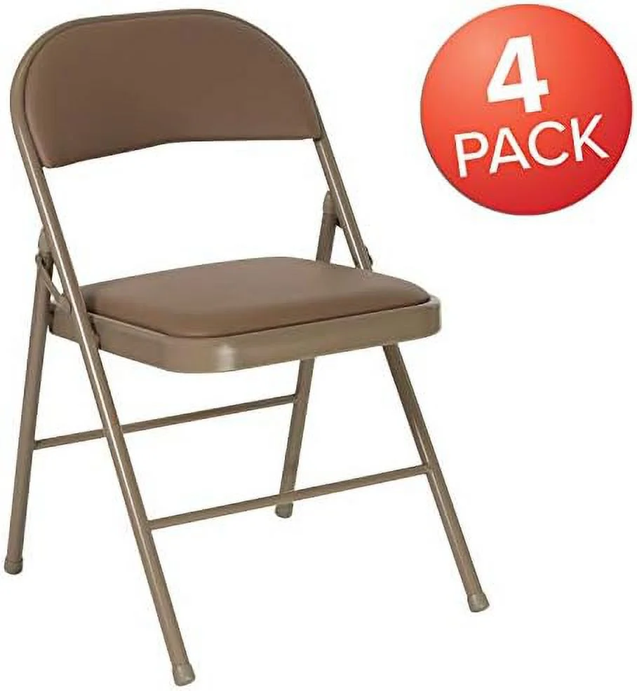 NLTBONNIE 4 Pack Double Braced Beige Vinyl