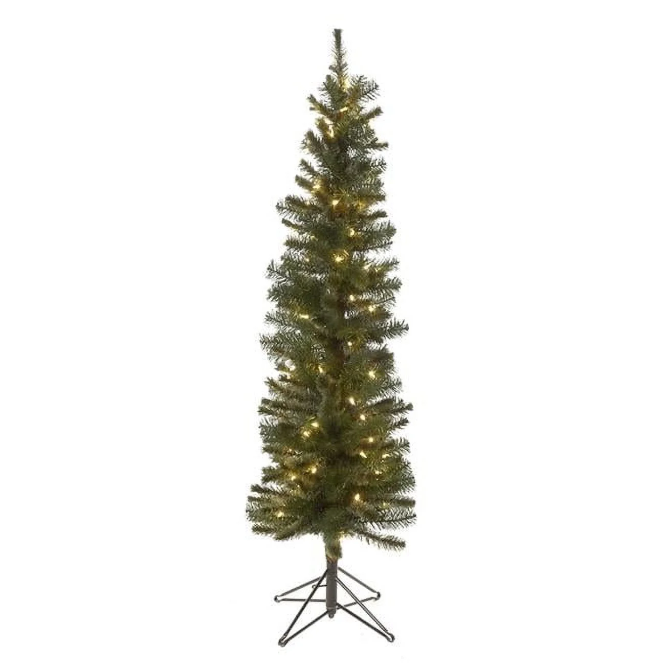 Mr. MJs VL-XNT1062-50-NL 5 ft. Un-Lit Pencil Pine Tree, Green - 248 Tips