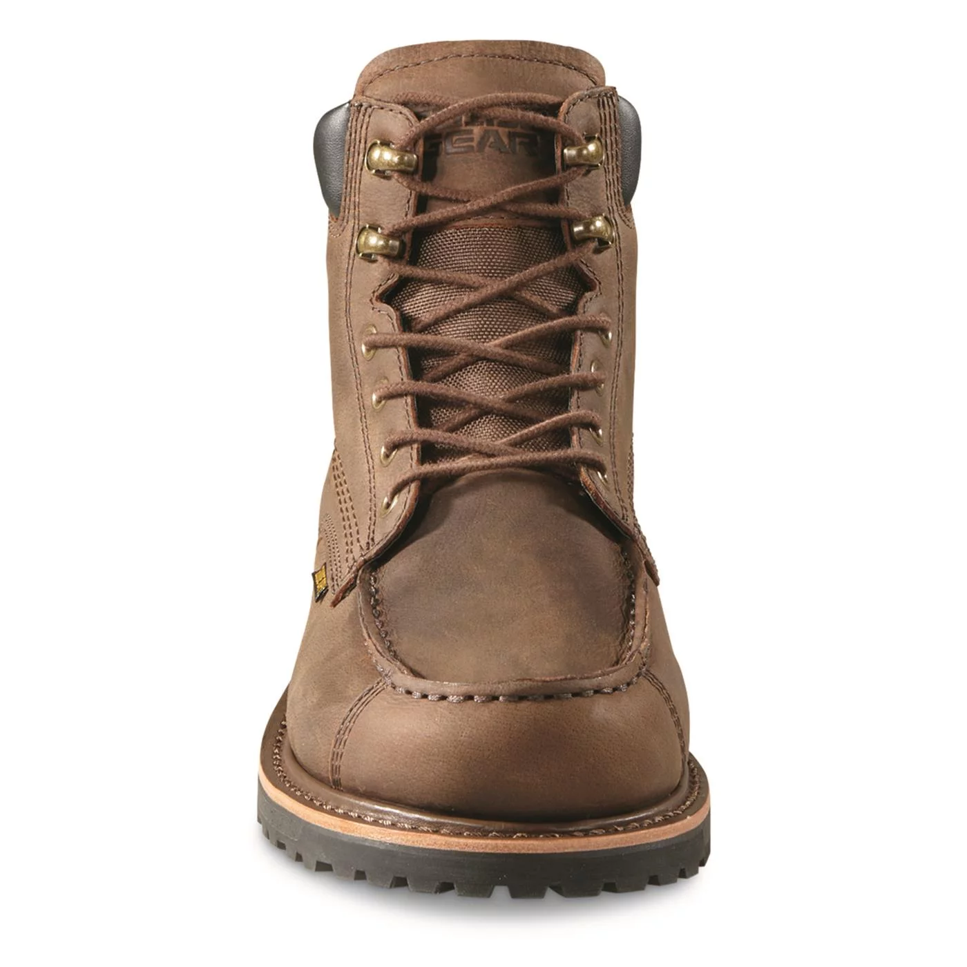 Guide Gear Rugged Timber Mens Chukka Boots Waterproof Leather Work Shoes, Moisture Wicking Insoles, Pull-On Ankle Boot