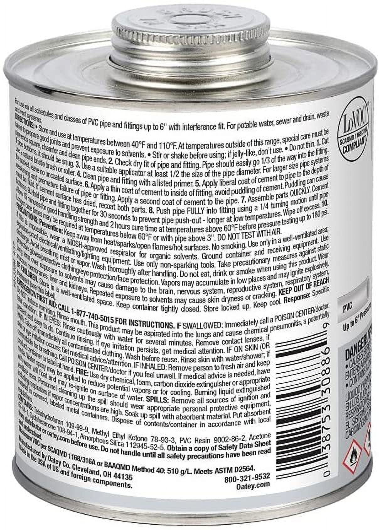 OATEY 32 OZ. PVC MEDIUM GRAY CEMENT