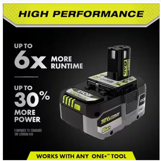 Ryobi PBP2007 One HP 18V HIGH Performance Lithium-Ion 6.0 Ah Battery 2-Pack
