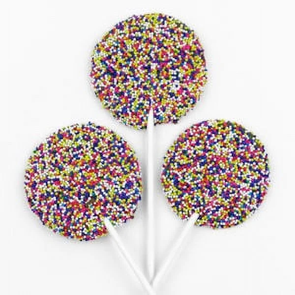 Wockenfuss Candies Milk Chocolate Nonpareil Pop, 6 pieces