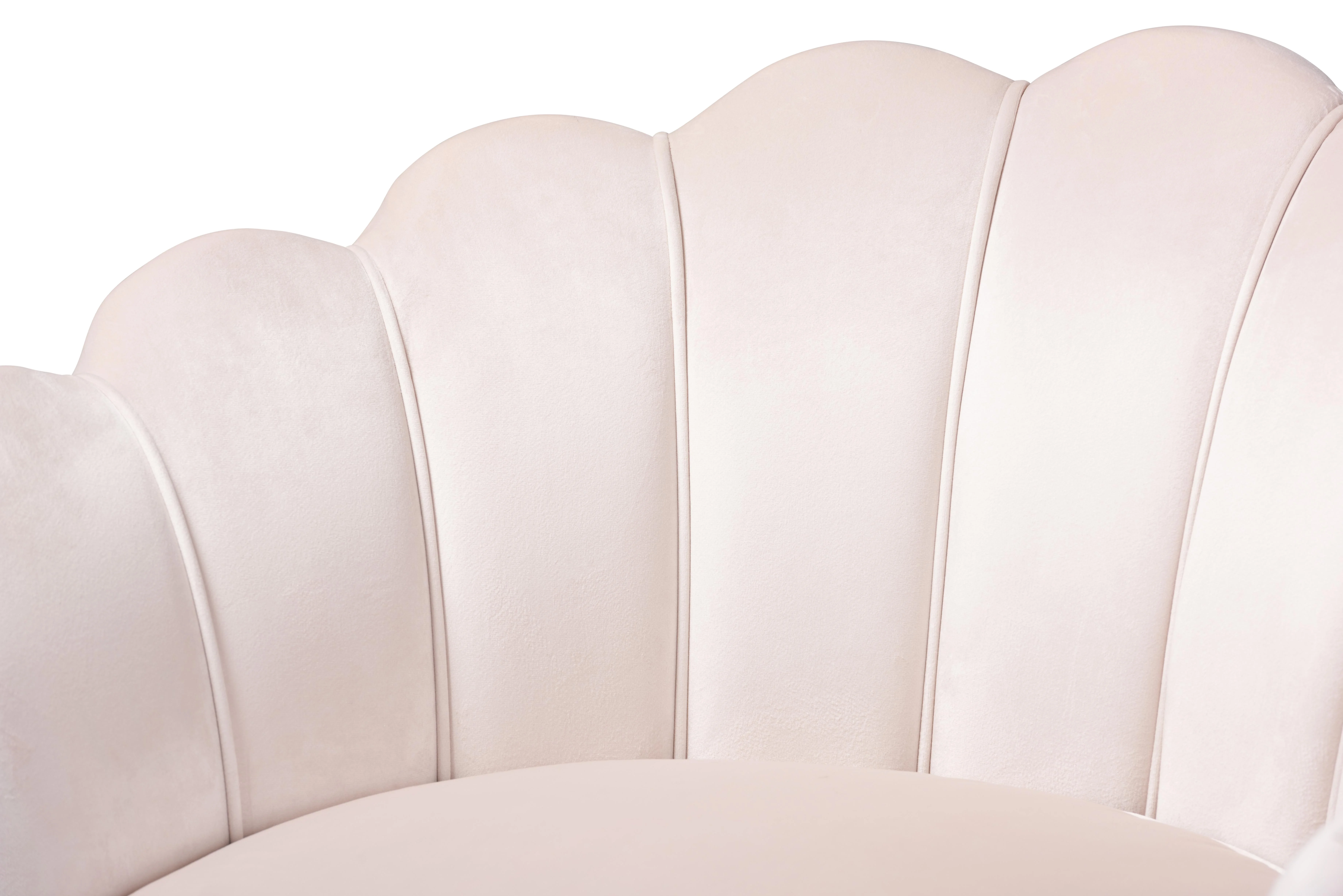 Baxton Studio Cosette Club Chair, Light Beige