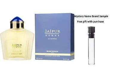 JAIPUR by Boucheron EAU DE PARFUM SPRAY 3.3 OZ for MEN And a Mystery Name brand sample vile