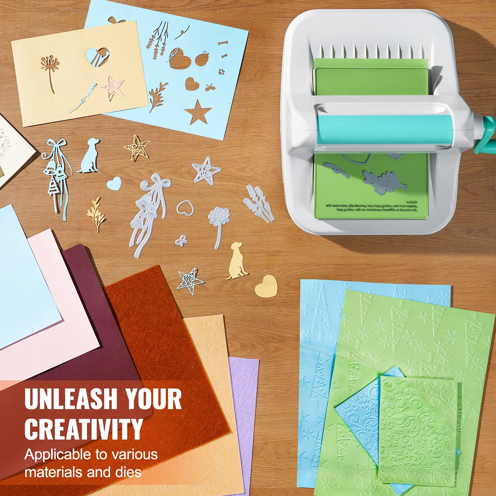 SKYSHALO Die Cutting & Embossing Machine for Arts & Crafts, 6 Inch Portable Manual Cut Machine, Scrapbooking & Cardmaking Tools, Perfect for Invitations, Birthday Cards, Greeting Cards