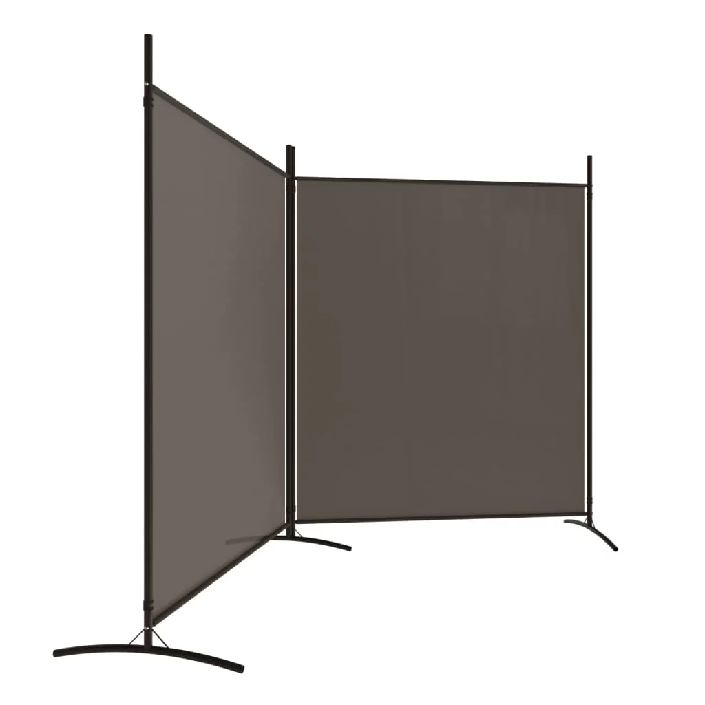 Anself 2-Panel Room Divider Anthracite 137