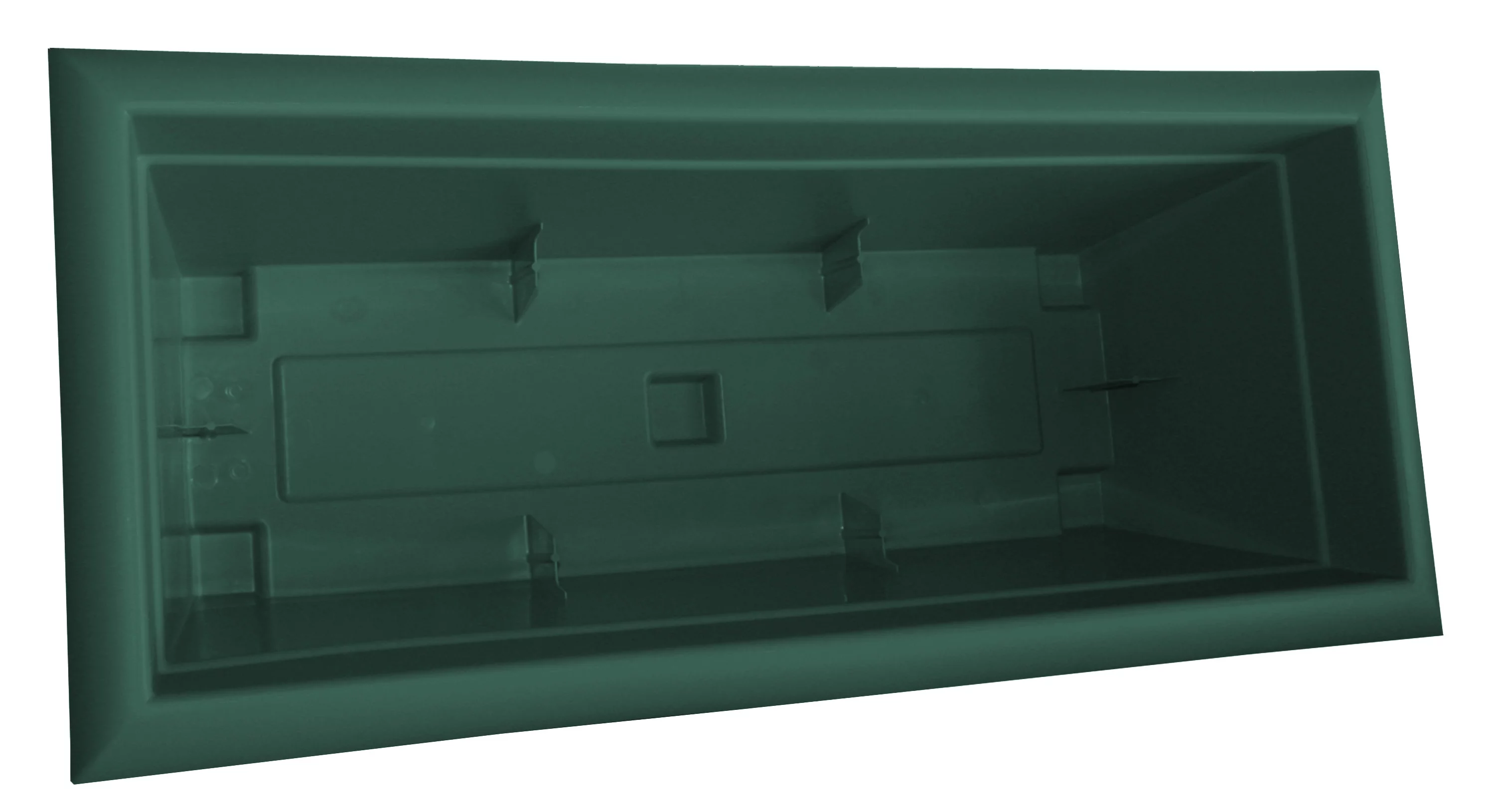 Bloem 27-in Wide Dayton 100% Recycled Plastic Deck Box Planter - Turtle Green