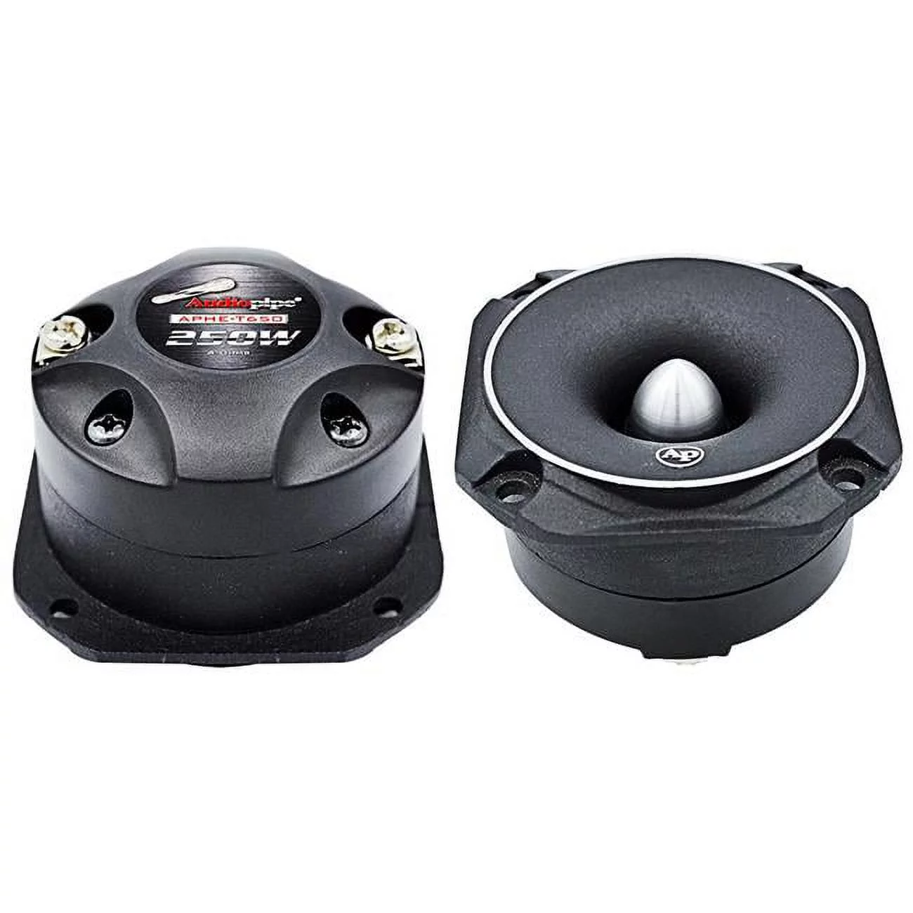 Audiopipe APHET650 250W Max Super High Frequency Titanium Tweeter - Pack of 2