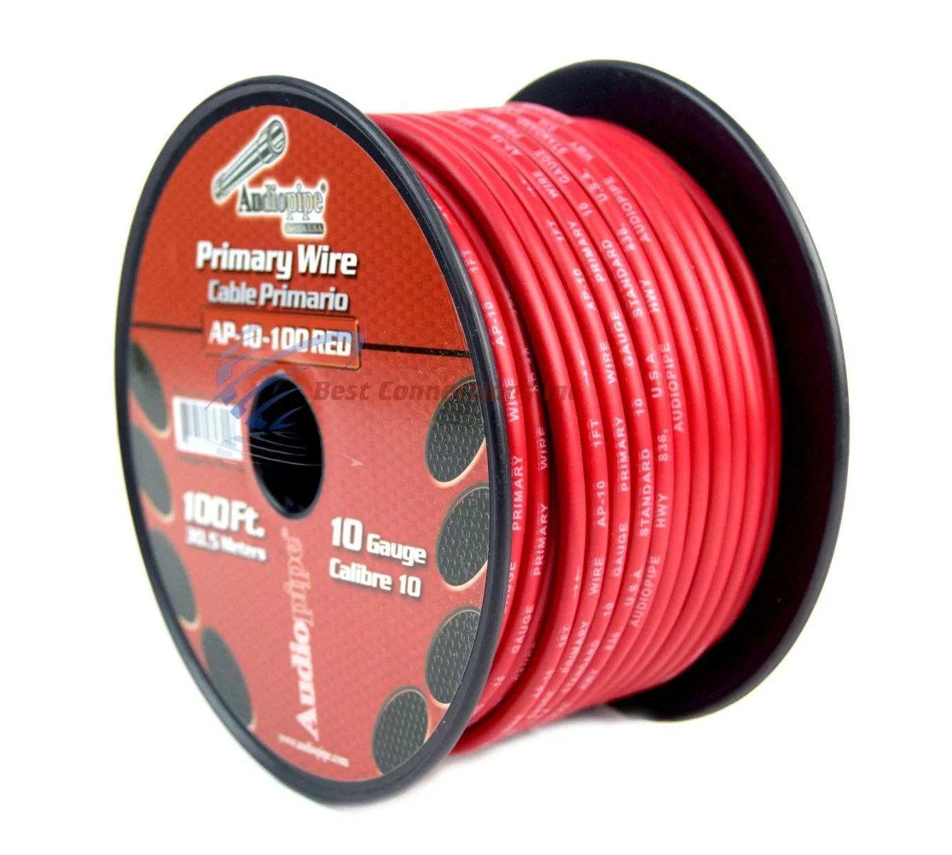 Audiopipe 10 Gauge 100Ft Primary Wire Red