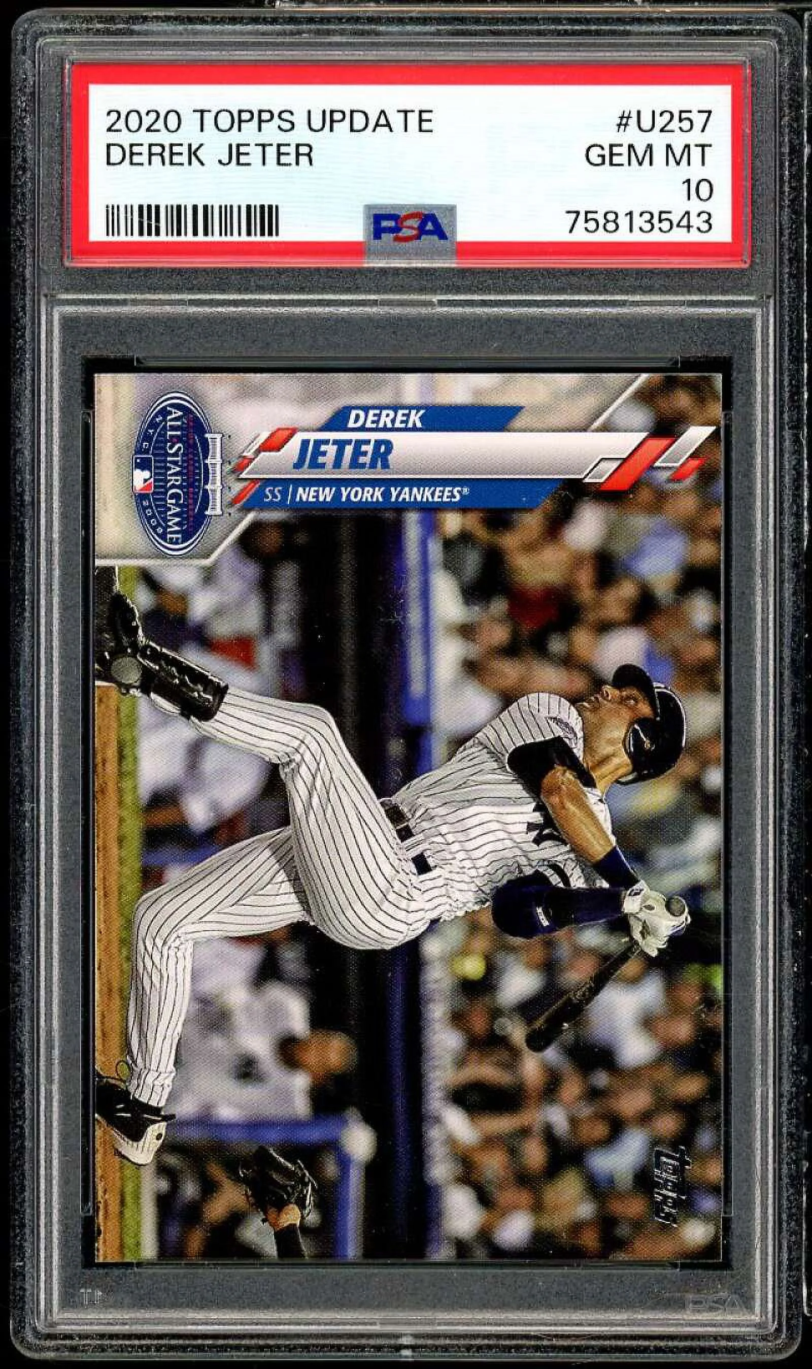 Derek Jeter Card 2020 Topps Update #U-257 PSA 10