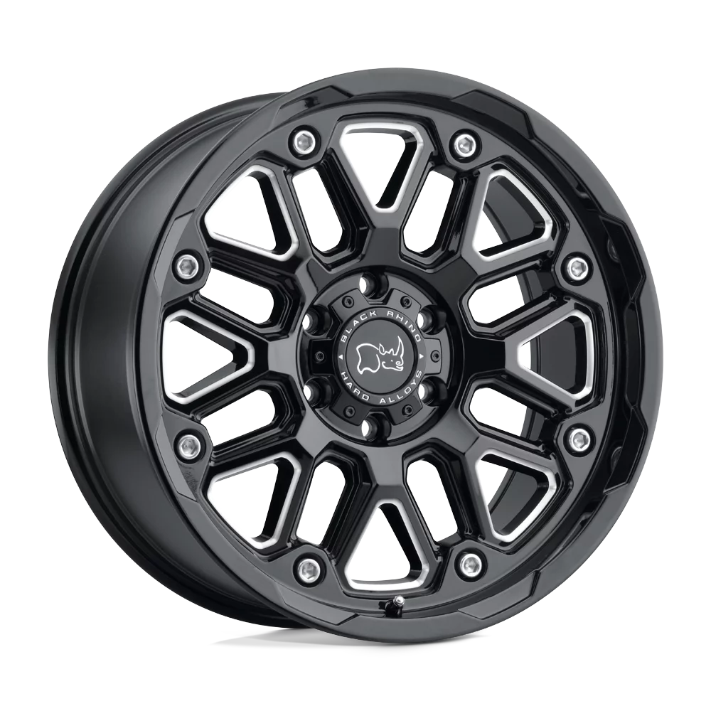 Black Rhino Cast Aluminum Rim BRHSR 17X9.5 8X6.5 G-BLK-MILL 6MM, 1795HSR068165B22