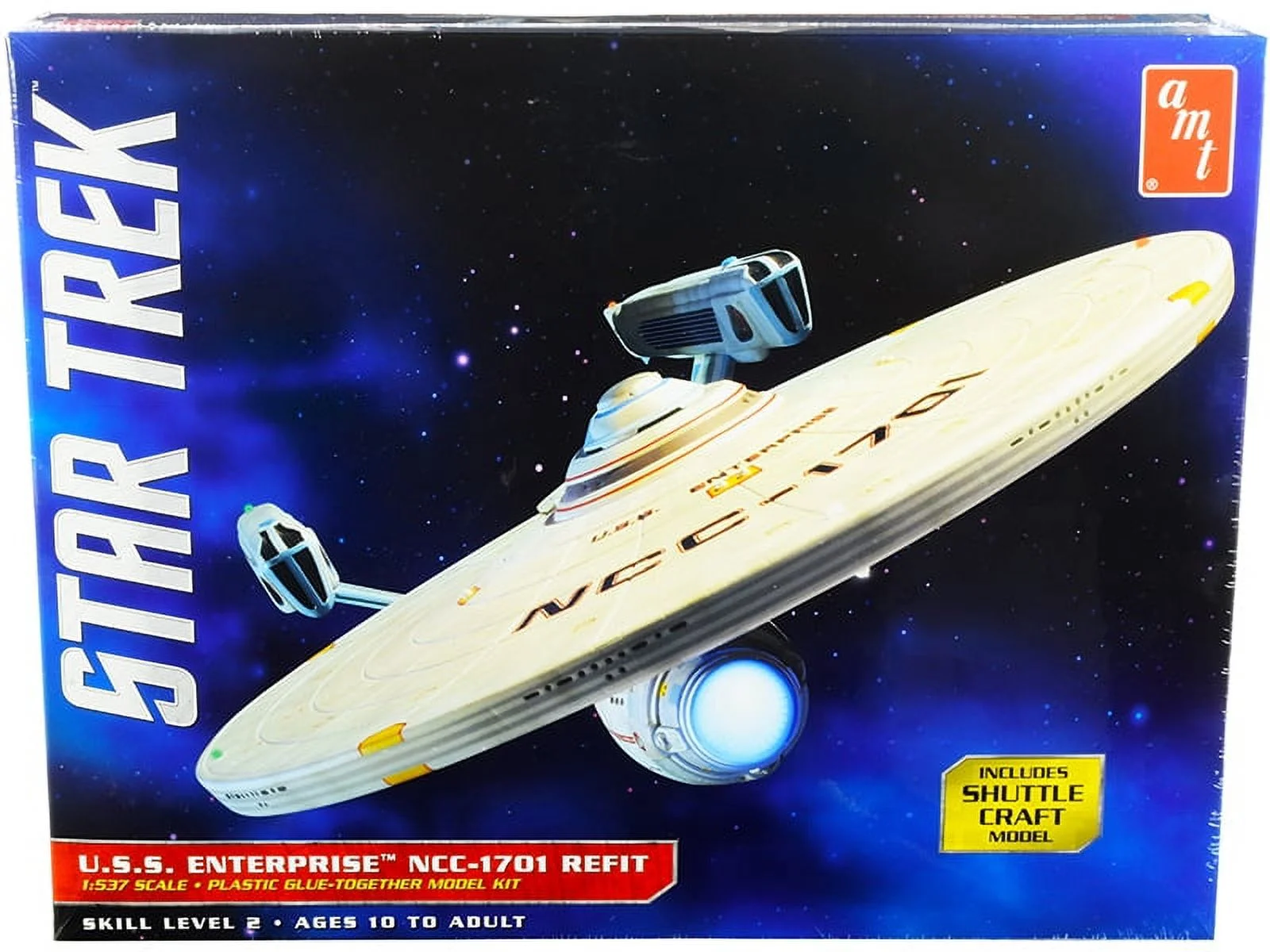 Skill 2 Model Kit U.S.S. Enterprise NCC-1701 Refit Starship 