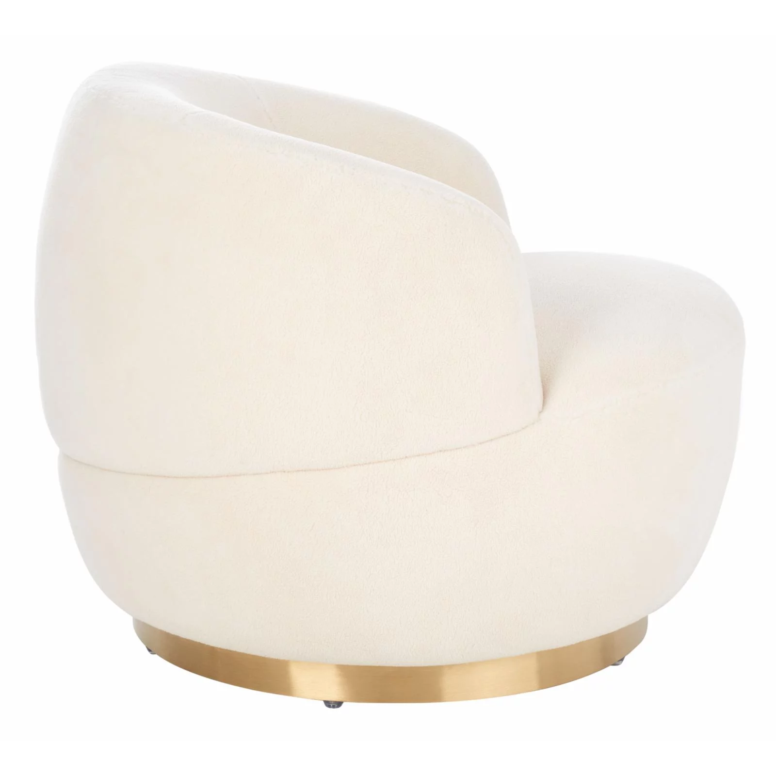 Safavieh Flynn Faux Lamb Wool Swivel Chair