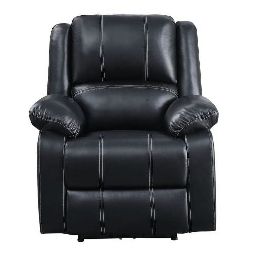 JHOOTUUO Zuriel Rocker Recliner (Motion) in Black PU 52287