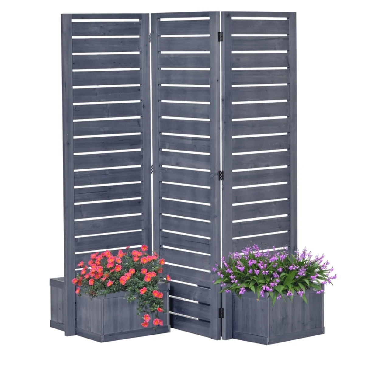 Wooden Planter Box Gray 62.5