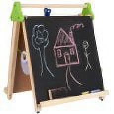 Sky Companies 3107010 Discovery Kids Wooden 3-in-1 Tabletop Easel, Plastic/Wood