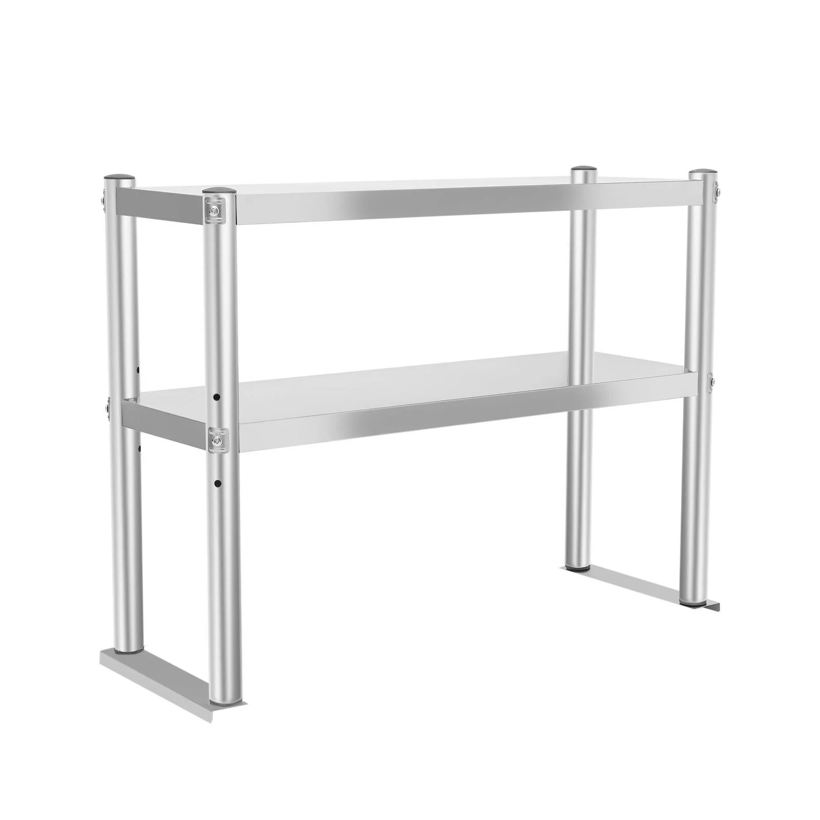 Commercial Stainless Steel Kitchen Prep Table Double Overshelf - 80*30*60cm